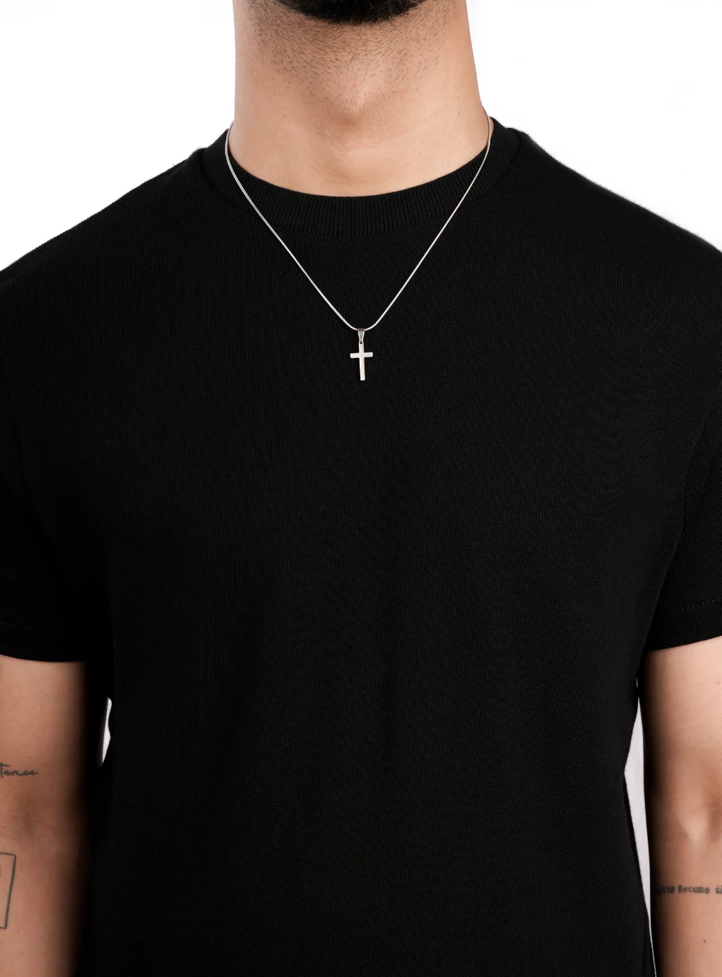 Cross Pendant with Chain (Silver) - Image 3